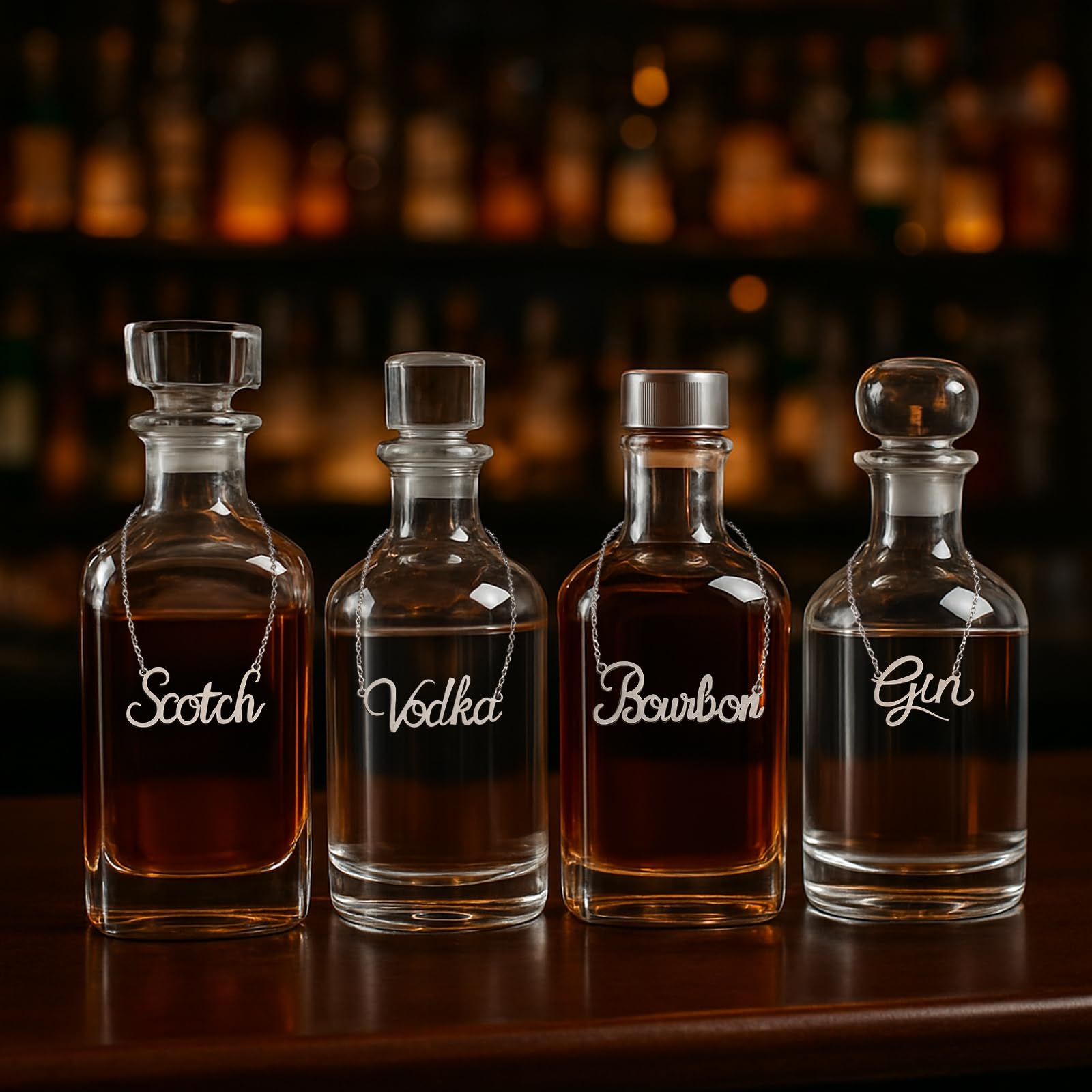 Huiflyer Bourbon label pendant adds a premium touch to your bar