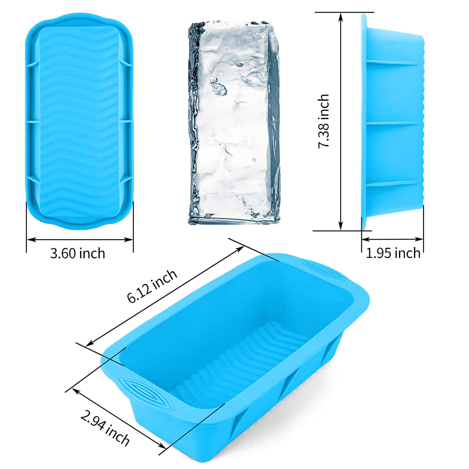 HUIRUSO big ice cubes up to 2.2 pounds each ideal for long chill