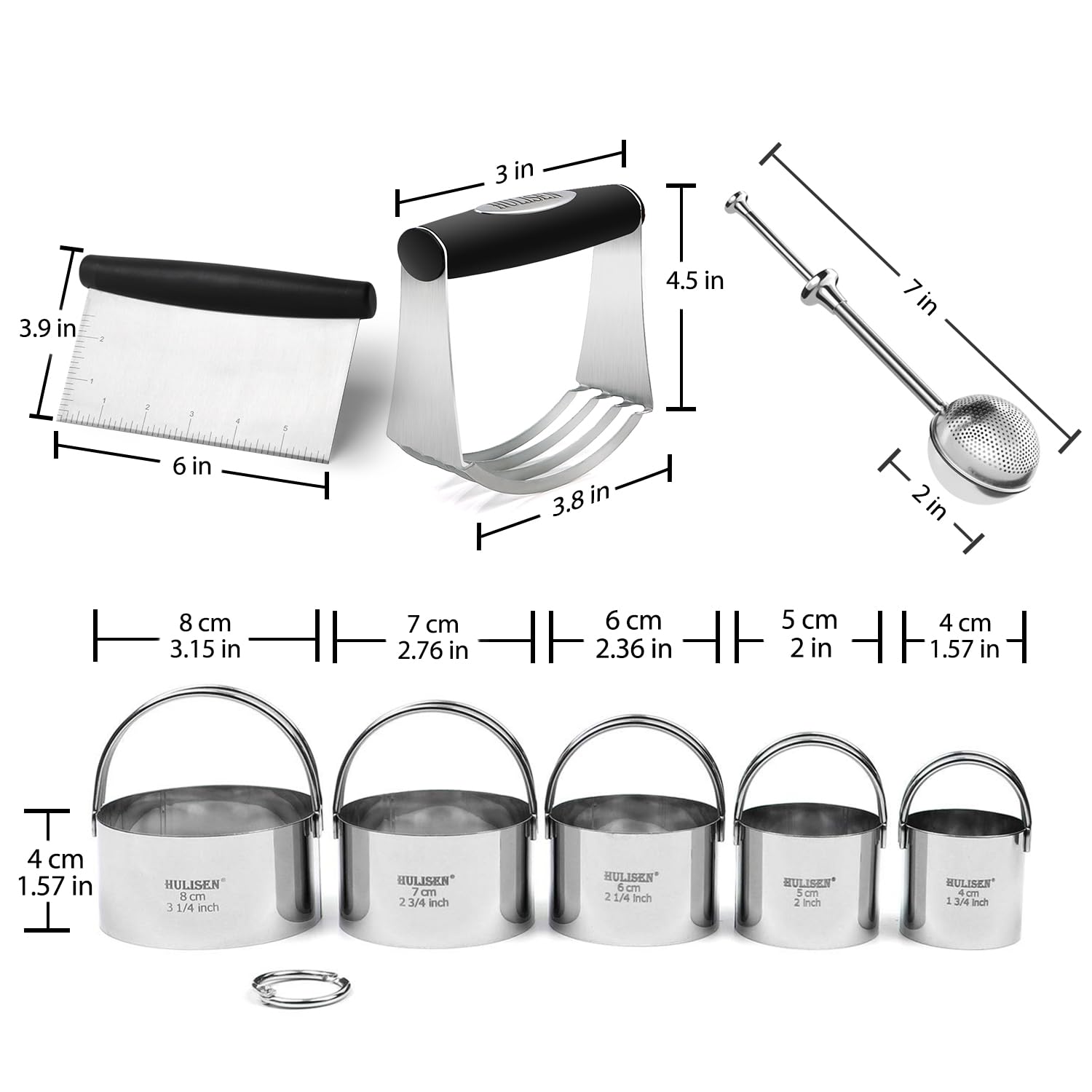 HULISEN 4-in-1 baking tools set streamlines kitchen tasks.