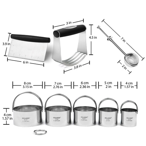 HULISEN 4-in-1 baking tools set streamlines kitchen tasks.