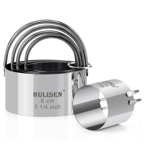 HULISEN Biscuit Cutter Set round 1-3-4 inch cutter for precise cookies.