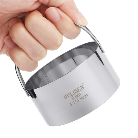 HULISEN Biscuit Cutter Set round 2 inch cutter for even dough portions.