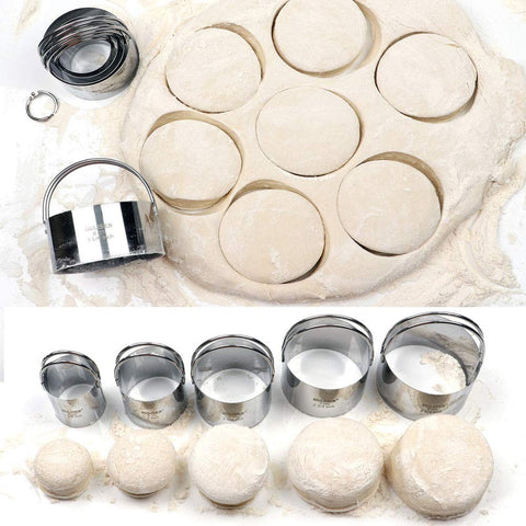 HULISEN Biscuit Cutter Set round 3-1-4 inch larger cookies.