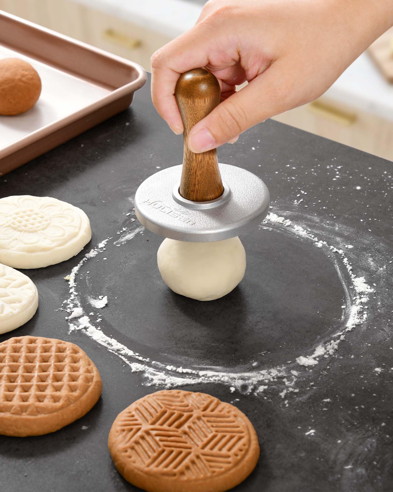 HULISEN cookie stamps snowflakes 3-inch design creates delicate patterns for winter treats