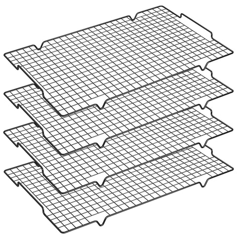 HULISEN cooling rack 16x10 with dual handles for easy transport while cookies cool.