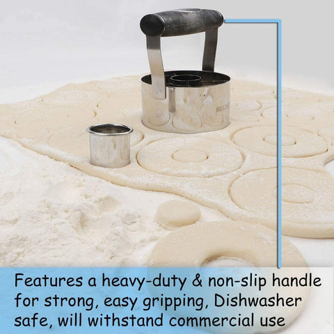 HULISEN stainless steel body of donut cutter shows sturdy construction