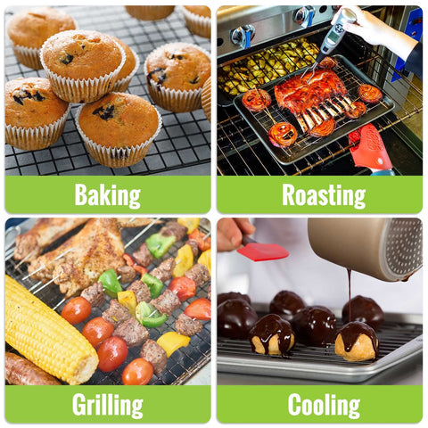 HULISEN grid design ensures airflow and prevents food from slipping.