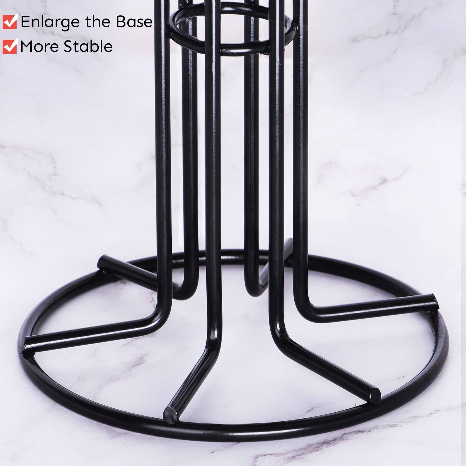 HULISEN mug-tree chrome finish detail highlights modern, rust-resistant look