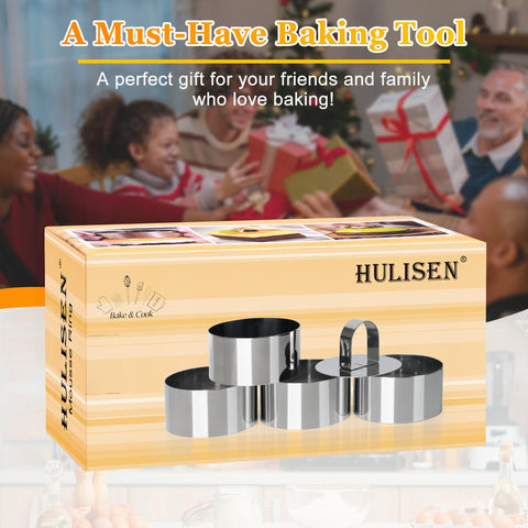 HULISEN multipurpose rings ideal for pastries, salads, mousses and desserts.