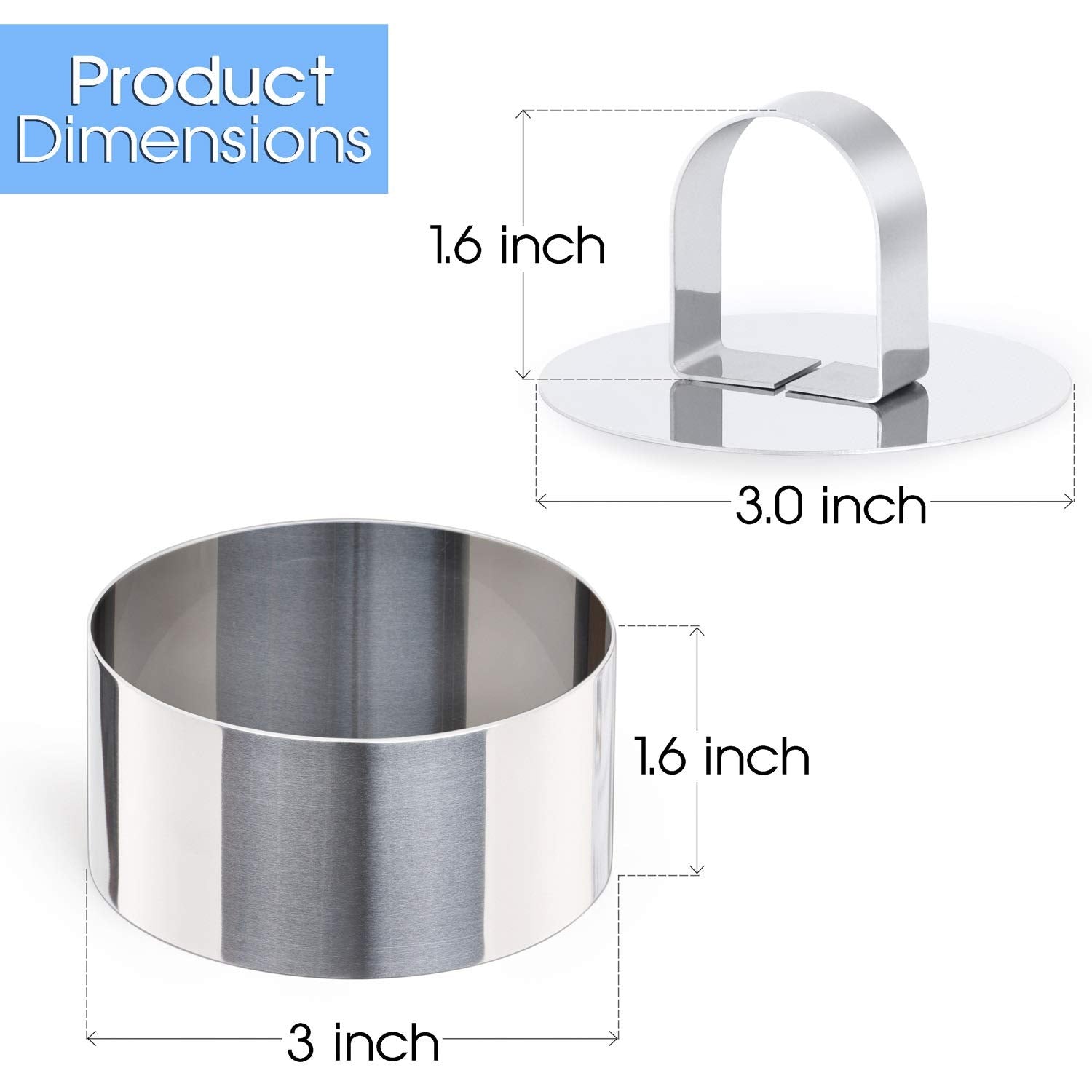 HULISEN rings are oven-safe, freezer-safe, and dishwasher-safe for versatile cooking.