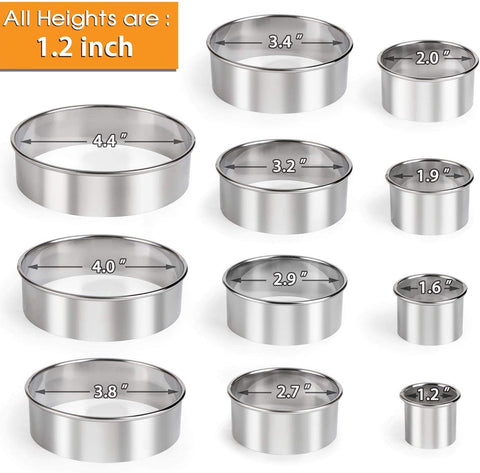 HULISEN varied diameter cutters from 1.6 to 4.4 inches for diverse circles