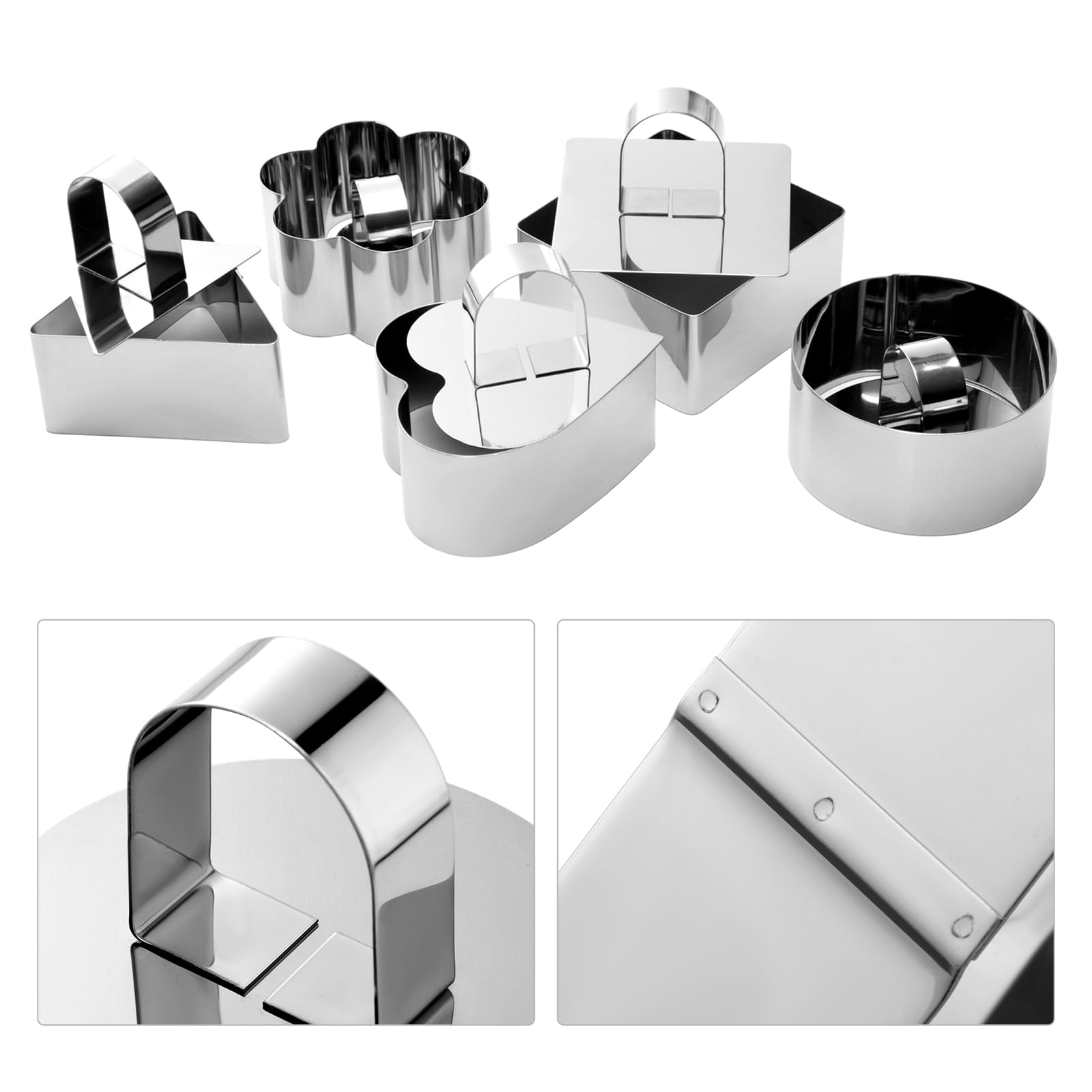 HULISEN 3-inch diameter ring mold ideal for small pastries
