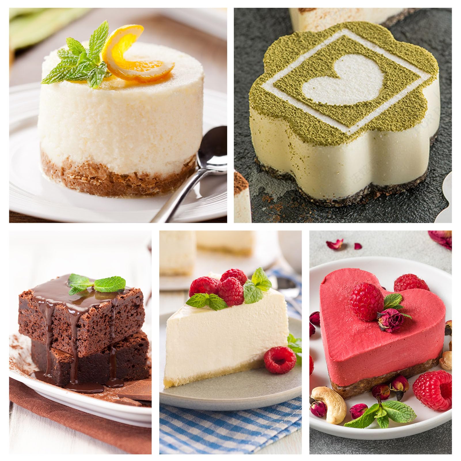 HULISEN shapes for creative plating circle heart flower square triangle