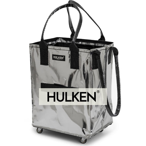 HULKEN bag on wheels rolling tote for easy grocery trips