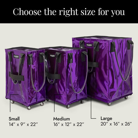 HULKEN bag folded flat for compact storage after use