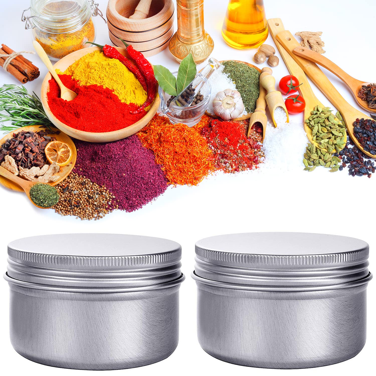 Hulless cosmetics sampler tin 6pcs for compact samples and gifting.