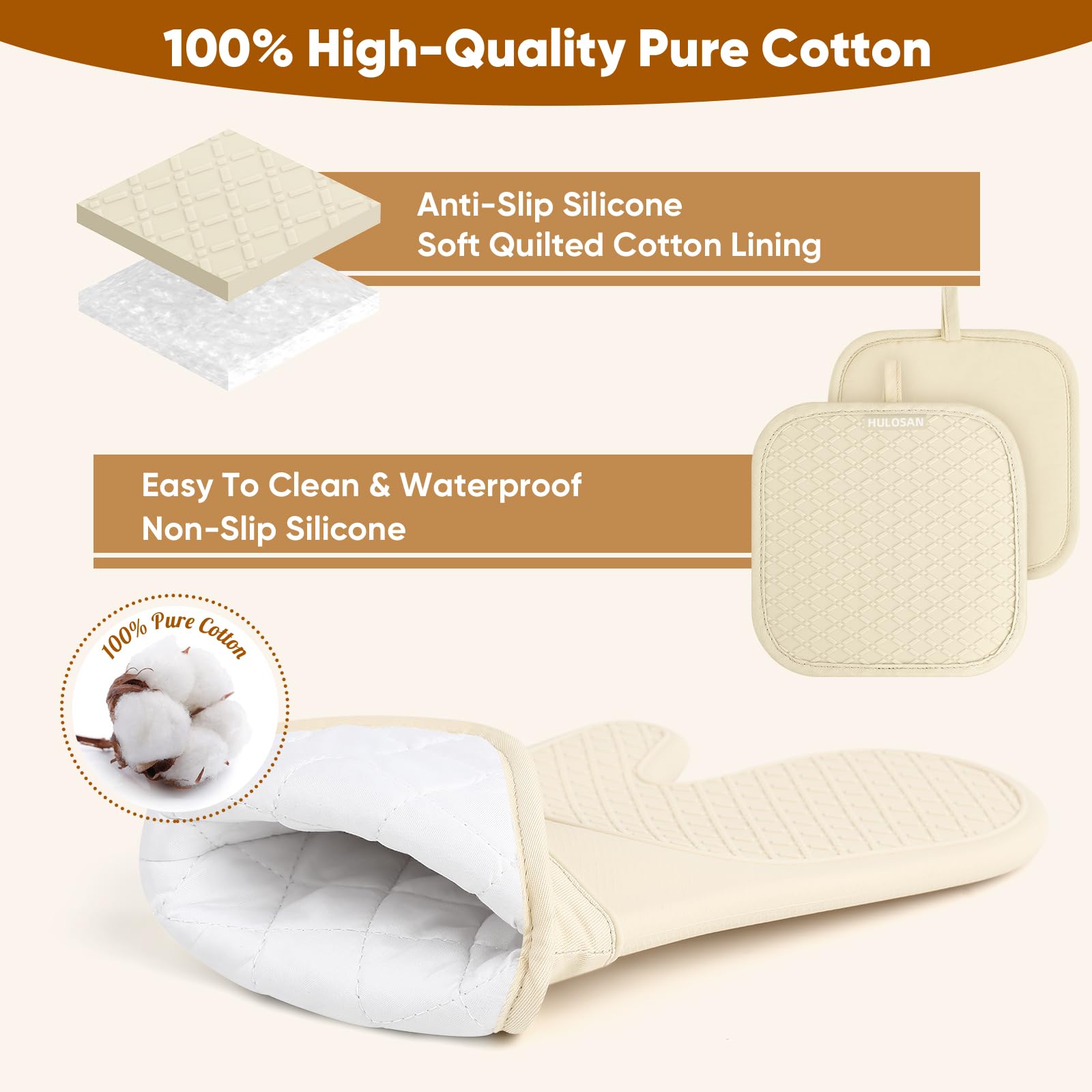 HULOSAN cotton dish towels large 25x13 absorbent for drying