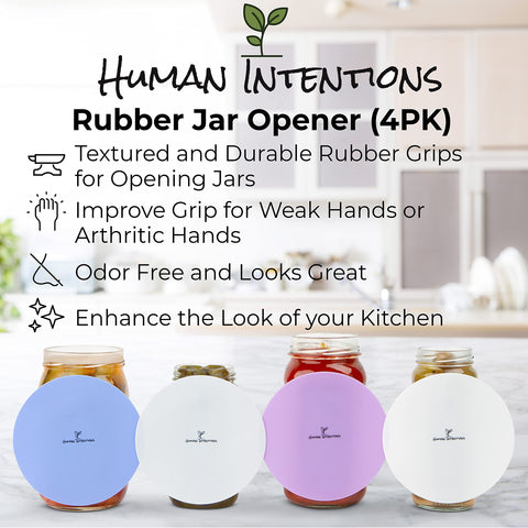 Human Intentions rubber jar gripper pad provides strong leverage for arthritic hands