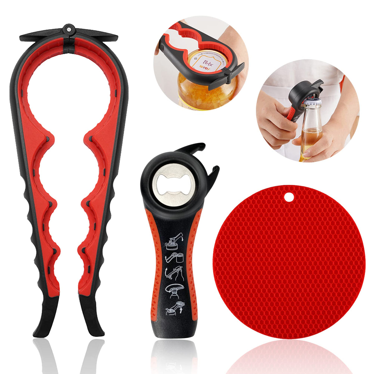 HUMANFUN jar opener for weak hands easing grip and leverage in daily tasks