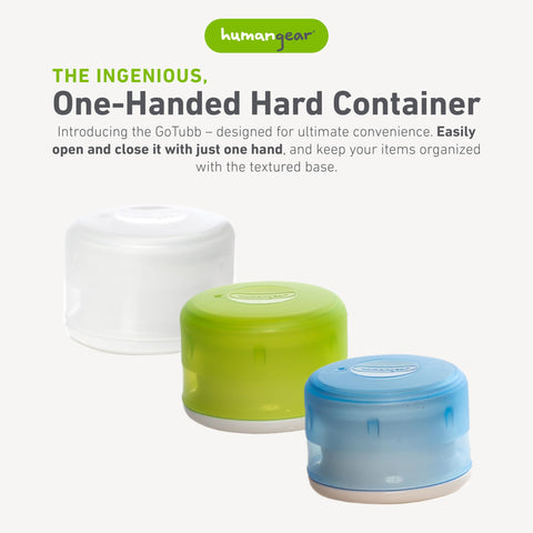 Humangear GoTubb textured label area helps contents identification.