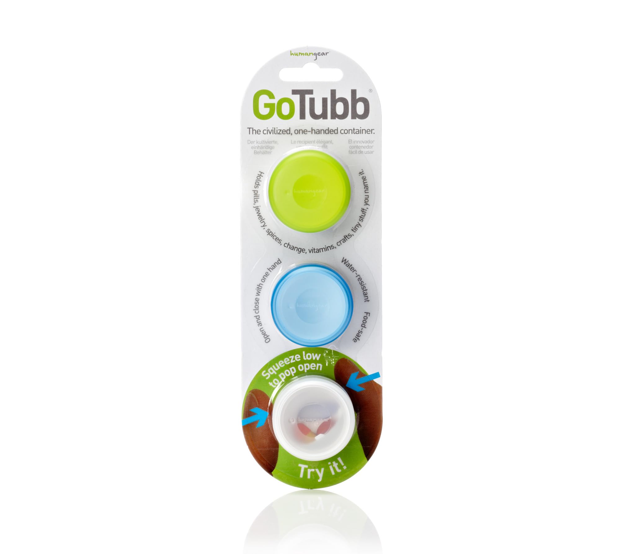 Humangear GoTubb small 3-pack for versatile packing.