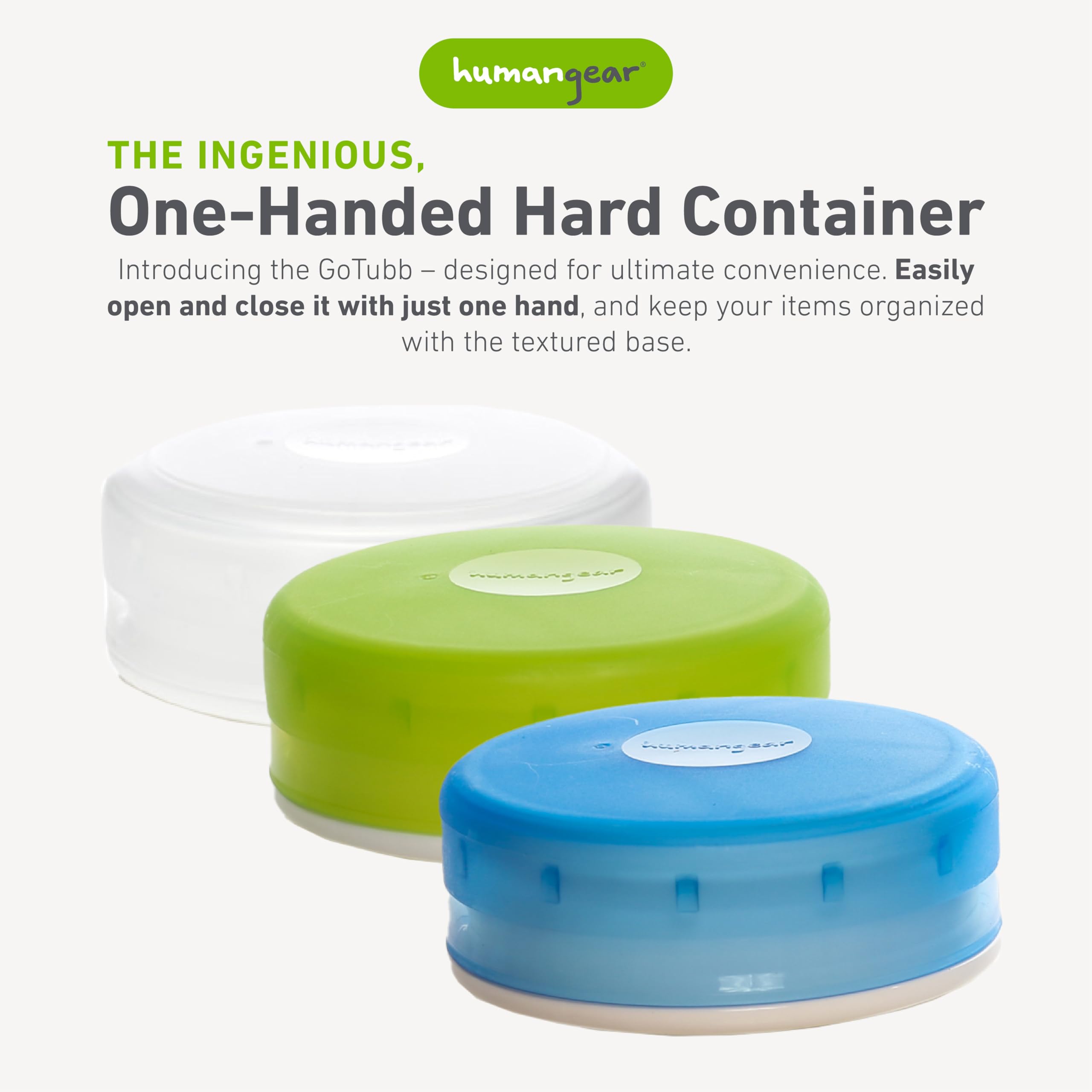 humangear GoTubb small essentials case with labeling area keeps lunches organized