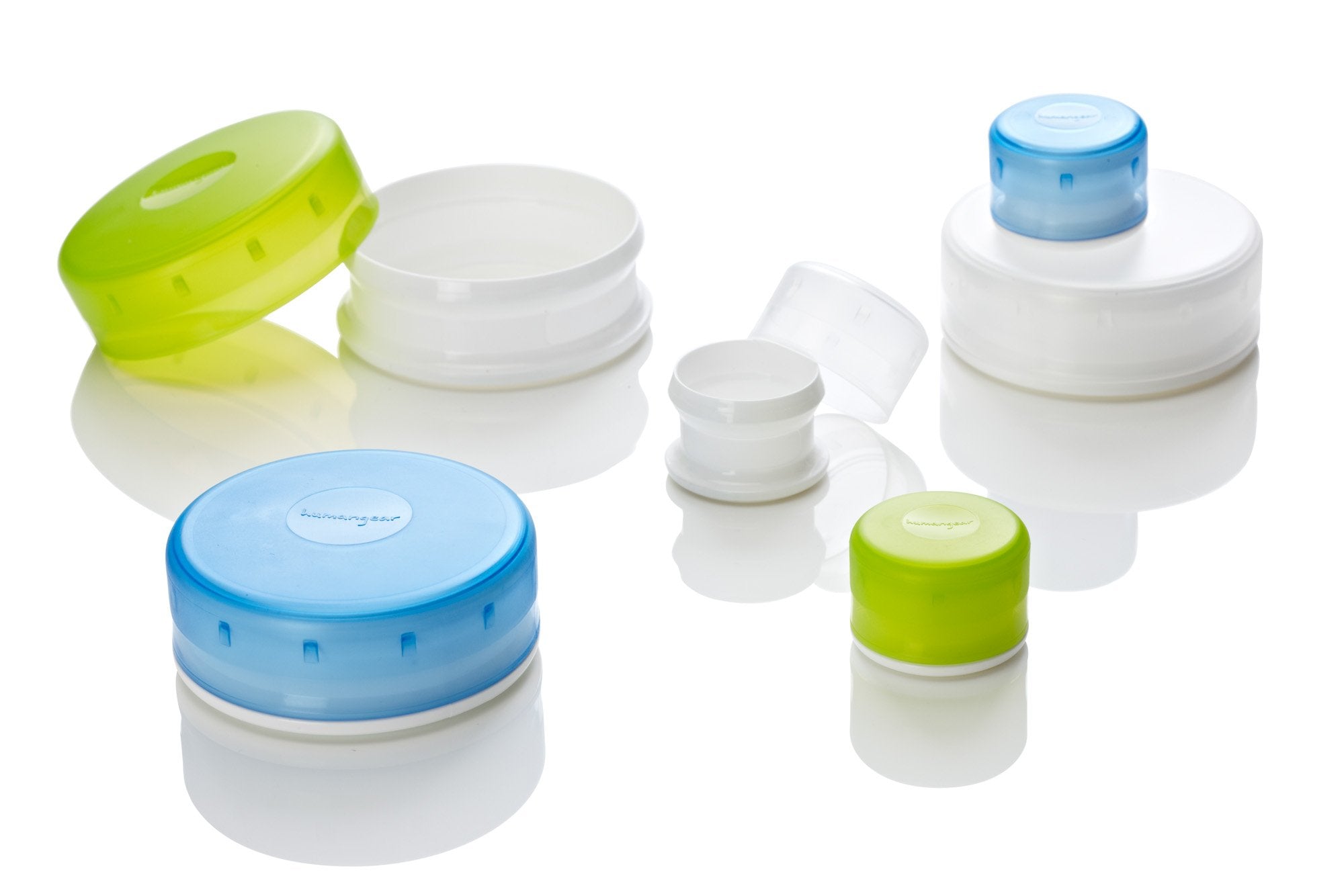 Humangear GoTubb snack container in use provides snack organization on the go.