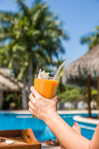 Hummingbird Glass Straws eco-friendly choice reducing plastic waste.