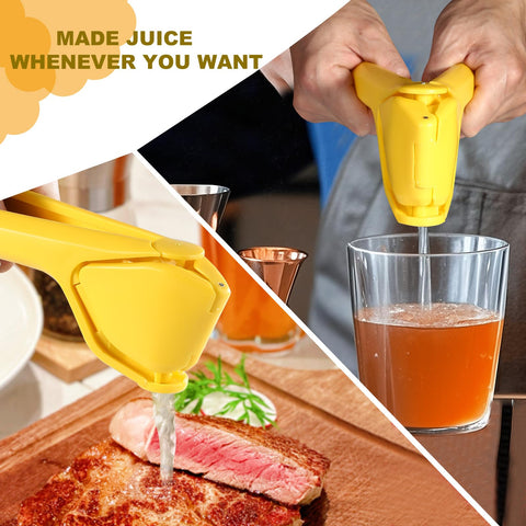 Humuta Lemon Juicer seed-filter system keeps seeds out of your glass.