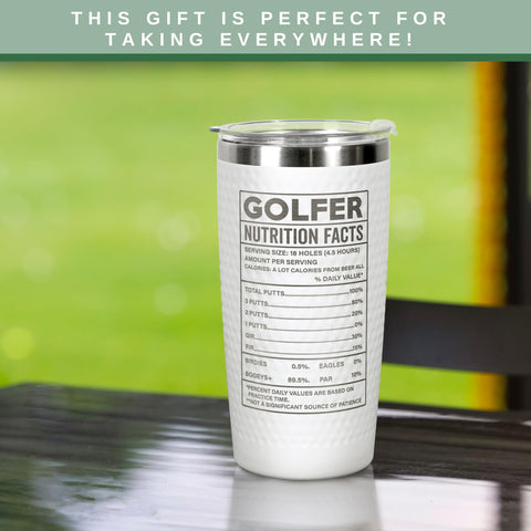 HUNIGIFT golf tumbler cup-holder fit ensures easy transport between tee and clubhouse.