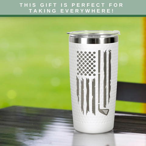 HUNIGIFT Worlds Golfer Tumbler stainless steel body is durable and rust resistant
