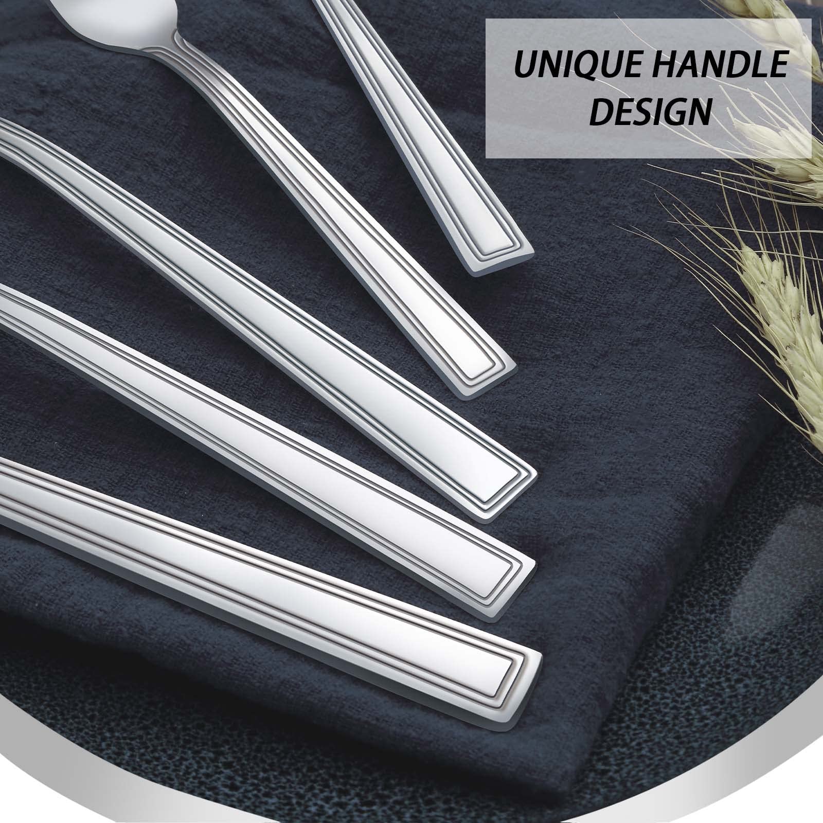 Hunnycook 60-piece set with teaspoons for coffee and tea service.