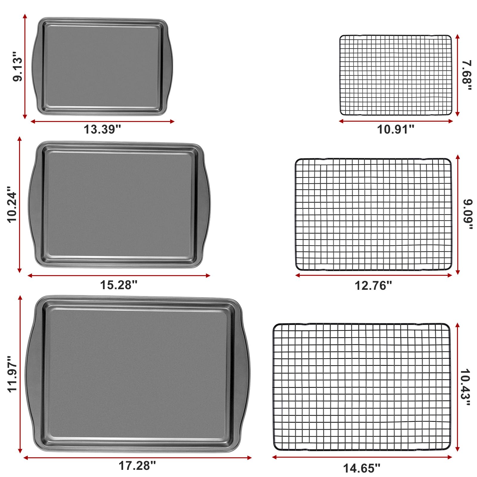 Hunnycook baking sheets with integrated side handles for safer oven transfer.