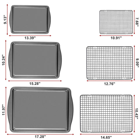 Hunnycook baking sheets with integrated side handles for safer oven transfer.