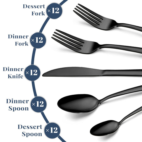 Hunnycook ergonomic-handled silverware designed for comfortable grip