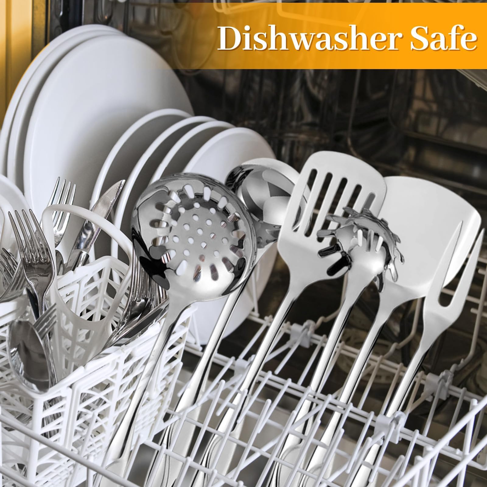 Hunnycook one-piece handle utensils prevent water traps and breakage.