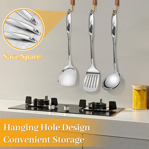 Hunnycook spaghetti spoon serves pasta neatly and reduces clumping.