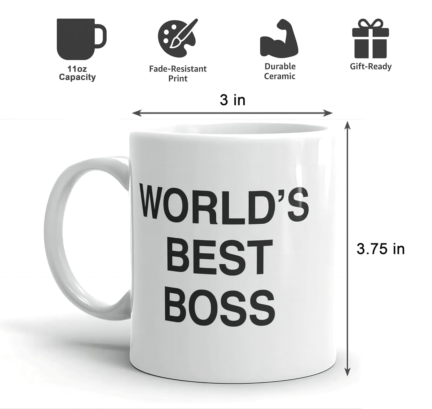 BeBr Bosses Day gift mug shown as a gift-ready option