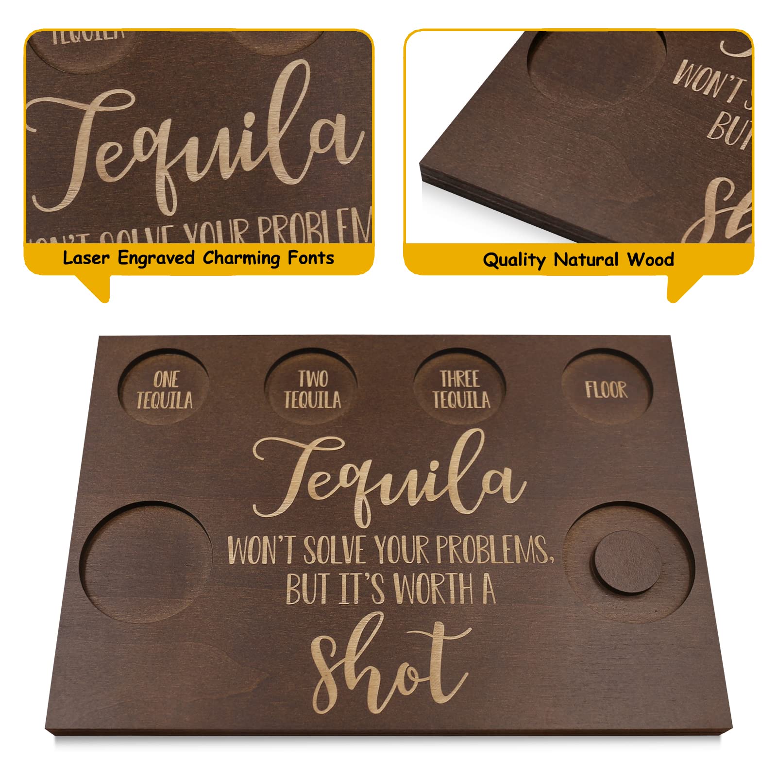 Huray Rayho bar tray with rustic charm for weddings and housewarmings.