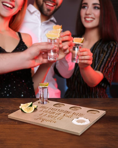 Huray Rayho shot glass holder displays glasses neatly and keeps counters tidy
