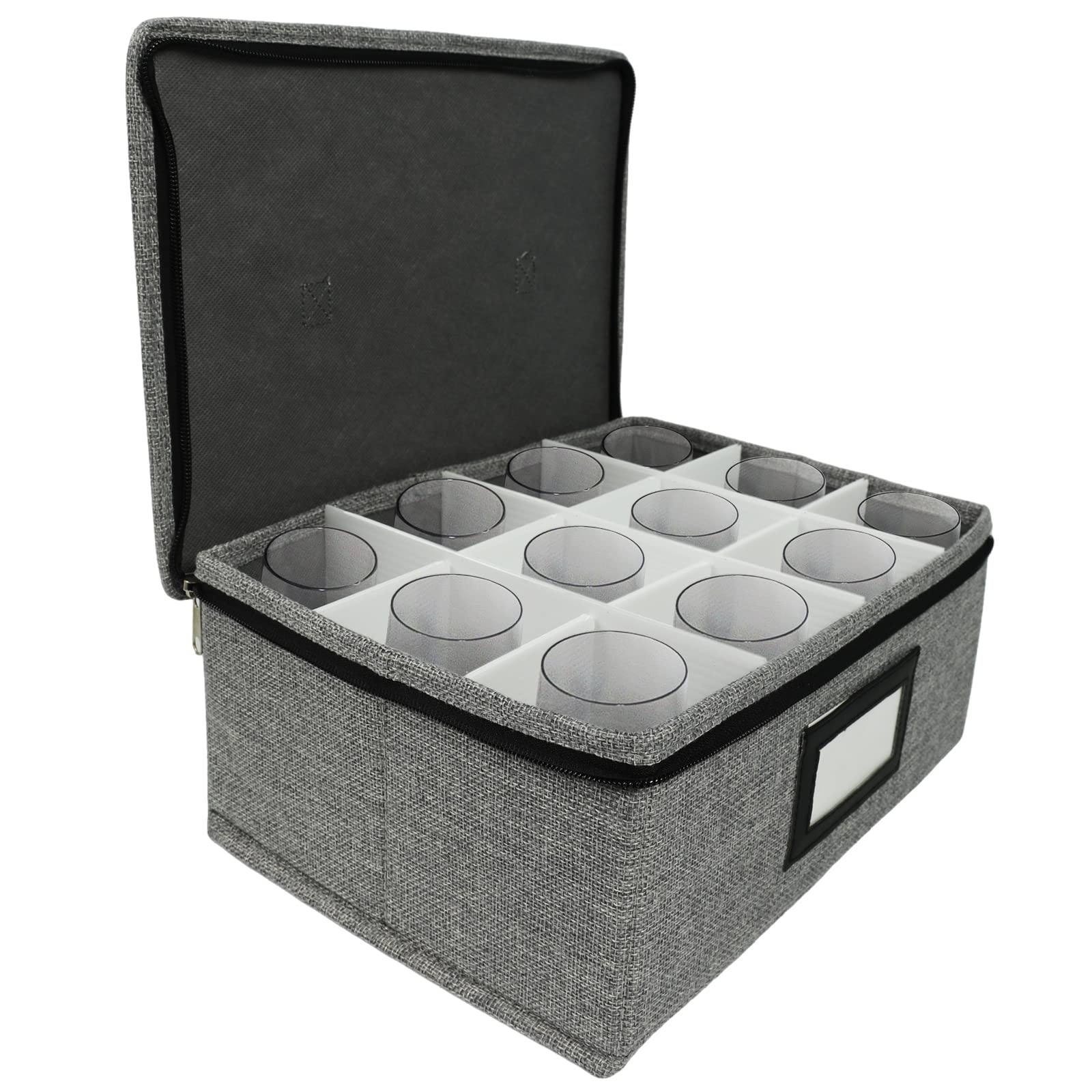 HURZMORO gift-ready storage box for stylish whisky glass organization