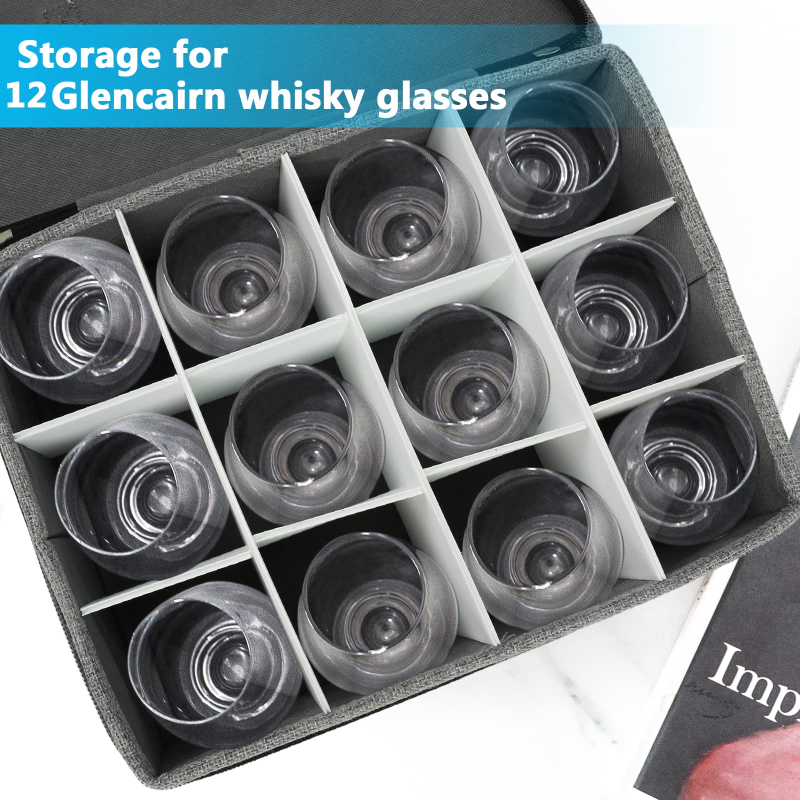 HURZMORO dividers maintaining glass integrity and easy retrieval