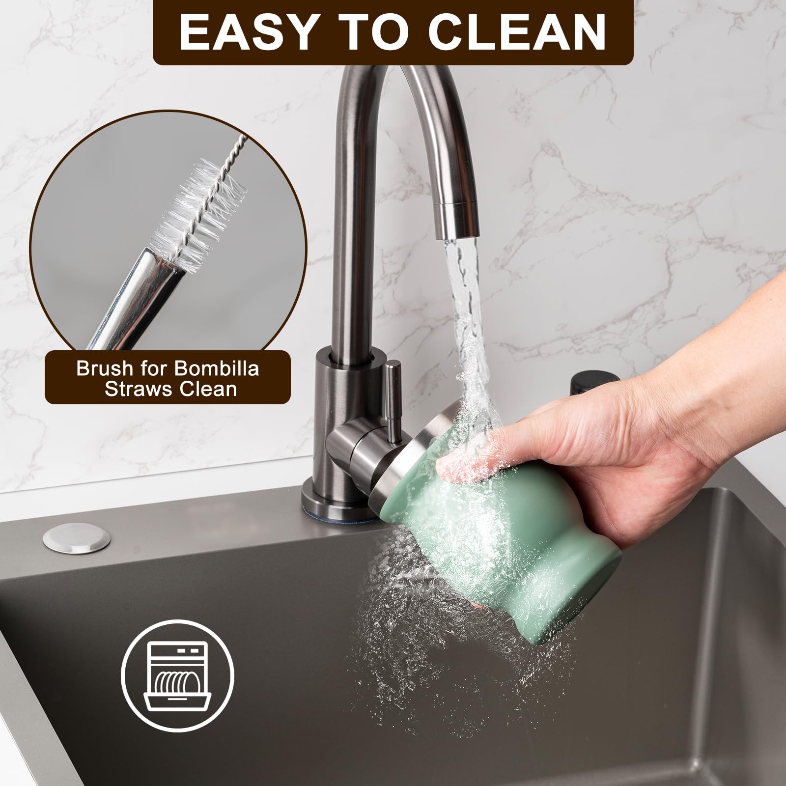 Husfunov cleaning brush included for easy after-use maintenance