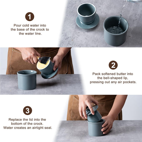 Husfunov kitchen decor butter dish adds style and practical storage