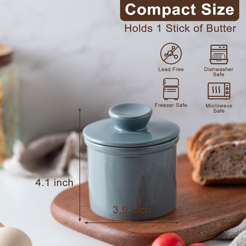 Husfunov smooth-surface butter container easy to clean