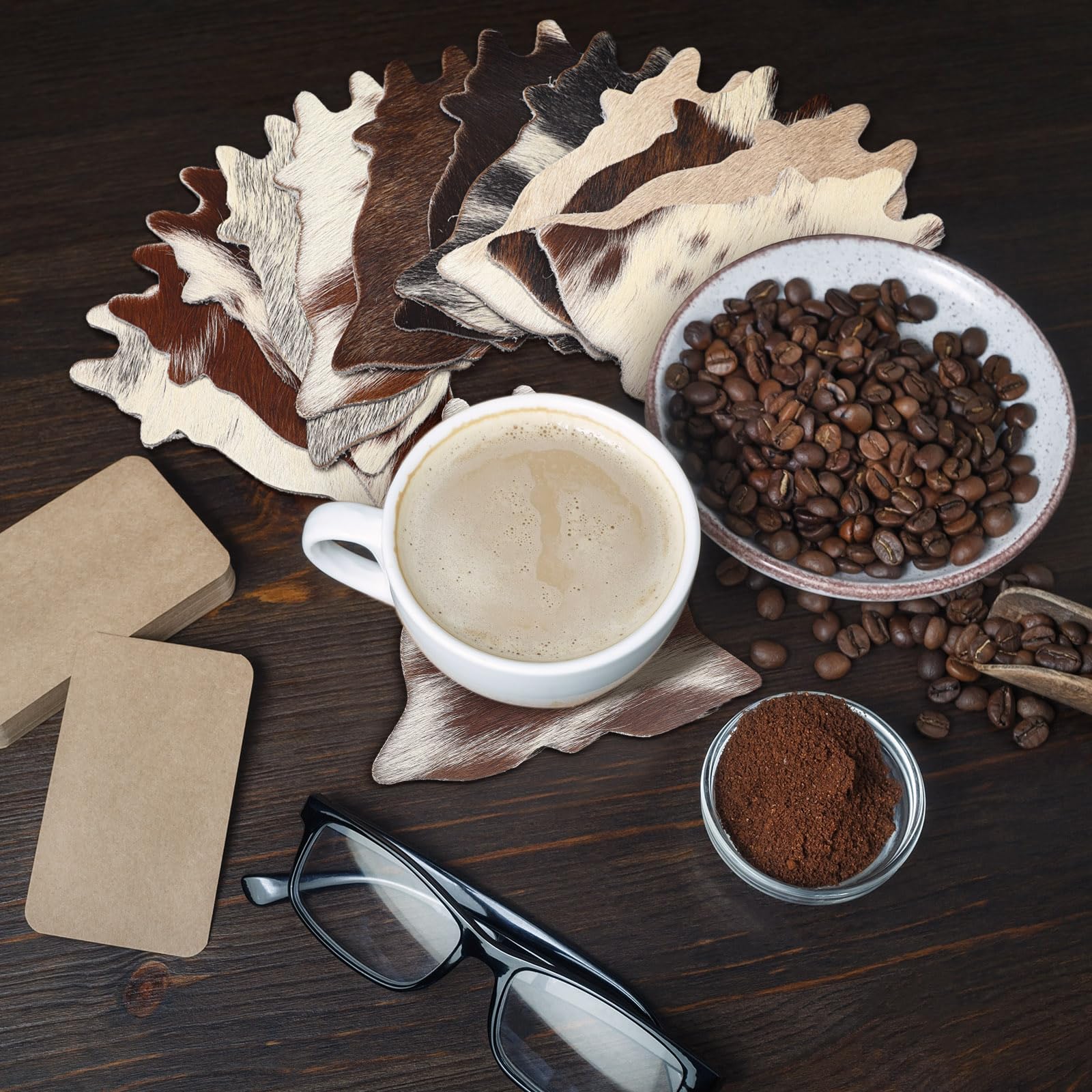 Hushee 12-pack coasters elevate living room decor