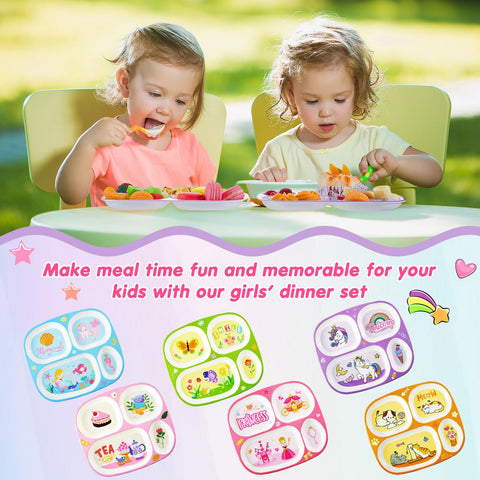Hushee cat-design plate offers a cute, kid-friendly dining option