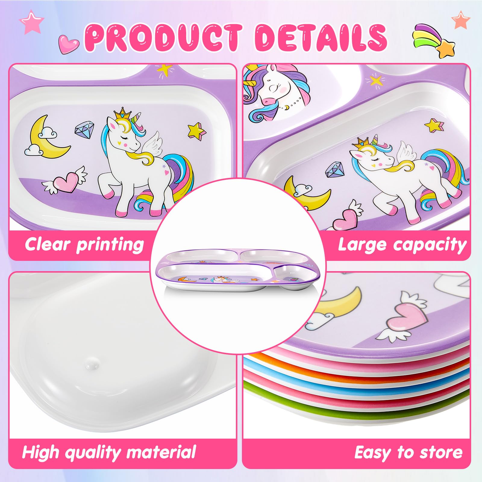 Hushee mermaid-themed plate supports varied portions and fun dining