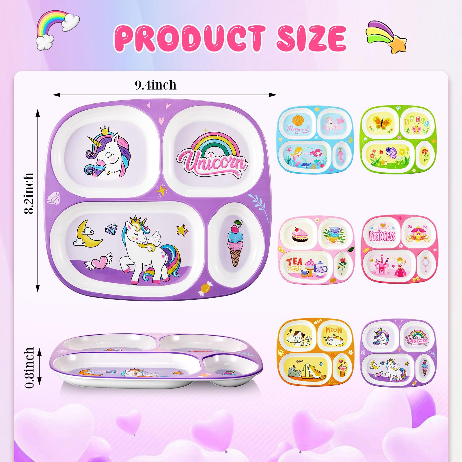 Hushee princess-themed plate adds playful charm to mealtime
