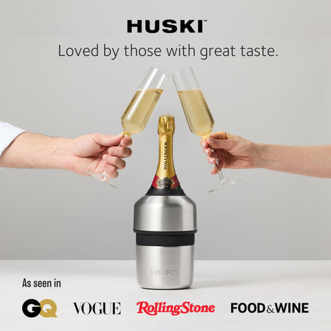 Huski Champagne Chiller on table setting for elegant entertaining